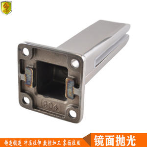 Clamps de verre réfléchissants de qualité supérieure pour rampes de piscine en acier inoxydable de type séparé, du sol au plafond, qualité architecturale - Product Image 2