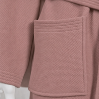 Peignoir léger en tissu gaufré pour hôtel et spa, avec col châle, pour femmes, après le bain et le massage, longueur mi-mollet, durable, fournisseur