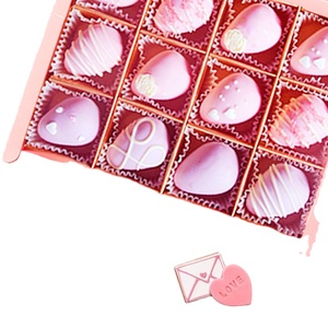 Vente en gros de tiroir pour tablette de chocolat de luxe pour bonbon bonbon pour la Saint-Valentin Boîtes cadeaux en chocolat fraises - Product Image 1