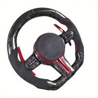 Volant chauffant en cuir et fibre de carbone personnalisé pour BMW G20 G28 G29 G30 G32 G38 Série 3 320i 325i 330i M3 M4 M5 X1 X2 X3