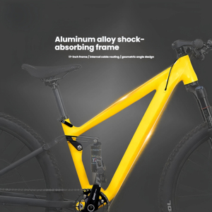 High Quality Forged Aluminum Frame Fork Hydraulic Disc Mountain Bike 27 Inch Tires Dual Suspension 1*10 Speed A6 Aluminum Frame - Product Image 5