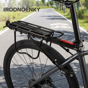 Porte-bagages arrière VTT robuste et réglable, capacité 50 lbs, en alliage d'aluminium, compatible avec les freins à disque et V-brakes - Product Image 2