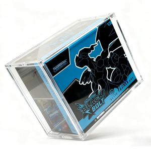 Boîte de présentation <span class=keywords><strong>en</strong></span> acrylique pour cartes Pokémon TCG/ETB/Booster/151 UPC/SPC, protection UV d'usine, série de boîtes, épaisseur 5-8 mm, couvercle magnétique, portable - Product Image 3