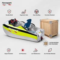 Bateau Havospark, mini jet ski électrique à batterie lithium, divertissement nautique à grande vitesse, mini jet ski, bateau Epp