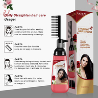 Crème lissante pour cheveux pour hommes, formule japonaise longue durée, texture lisse, logo personnalisé disponible