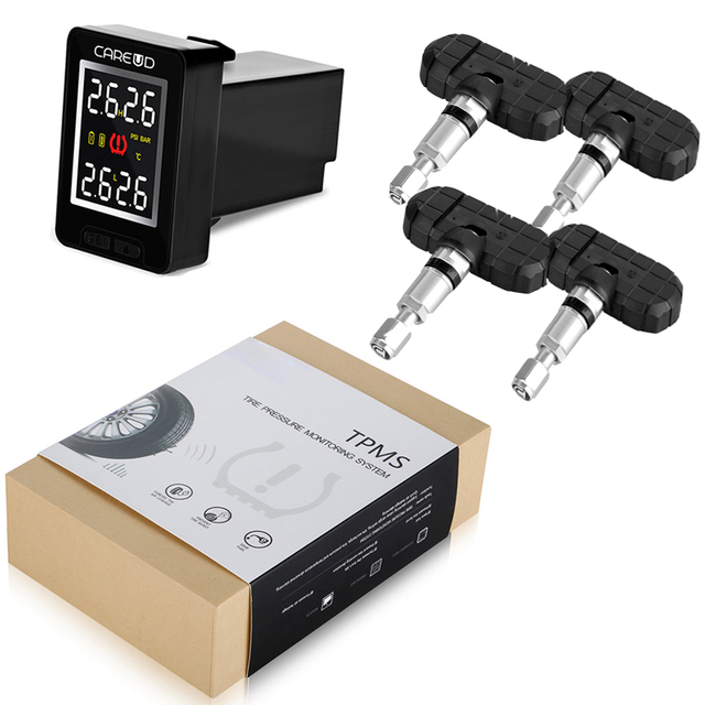 Auto Wireless for Mazda Usb Lcd Digital Tpms Car Monitoring 4 Sensor 433Mhz Tyre System Monitor Automatic Tire Pressure