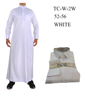 Venta al por mayor 2023 NewIslamic Arabia estilo musulmán ropa árabe Thawb Robe <span class=keywords><strong>Galabiya</strong></span> Kaftan Haramain hombres Thobe - Product Image 3
