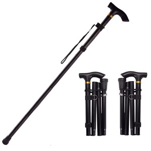 Bâton de marche réglable en gros, canne télescopique rétractable, bâton de randonnée pliable et portable pour personnes âgées en extérieur - Product Image 5