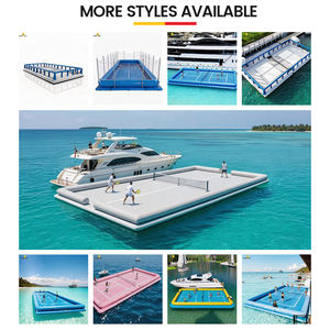Cancha de Pickleball Flotante Inflable, Diseño de <span class=keywords><strong>Isla</strong></span> Flotante Estable, Instalación de Entretenimiento Segura para Interiores y Exteriores - Product Image 2