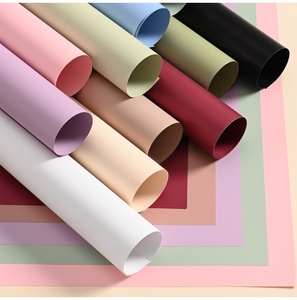 Papel de regalo floral JOYWOOD resistente al agua con color sólido grueso para floristería - Product Image 5
