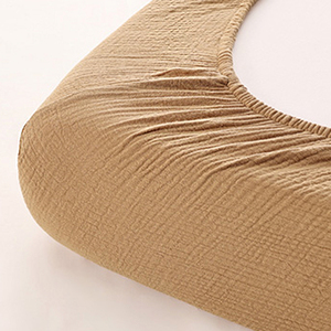 Drap-housse pour <span class=keywords><strong>lit</strong></span> bébé unisexe ultra-doux, uni, toutes saisons, MOQ faible, drap-housse standard pour berceau - Product Image 4
