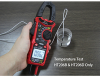 Clamp Meter Tegangan dan Arus AC DC Digital True RMS Berkualitas Tinggi dengan Data Hold