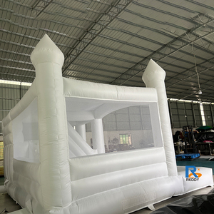 Brincolín Inflable Comercial Blanco <span class=keywords><strong>con</strong></span> <span class=keywords><strong>Piscina</strong></span> <span class=keywords><strong>de</strong></span> Pelotas <span class=keywords><strong>para</strong></span> <span class=keywords><strong>Alquiler</strong></span> en Fiestas y Bodas - Product Image 4