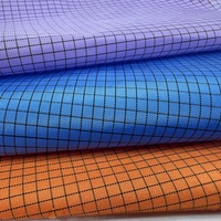 Tissu Oxford Ripstop Imperméable et Lavable, 50% Polyester 50% PVC, à Double Ligne de Grille, pour Sacs et Sacs à Dos