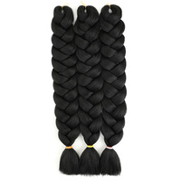 Extensions de tresses au crochet 230g African Darling Jumbo Braid en fibre haute température, légères, durables et ignifuges