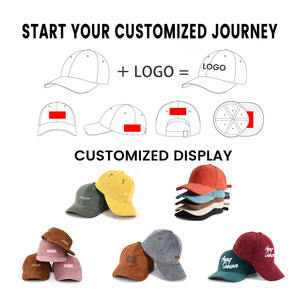 定制高品质灯芯绒无结构棒球帽爸爸帽子低矮灯芯绒儿童帽子 - Product Image 6