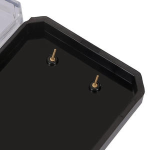 Boîte de rangement transparente pour ligne de pêche en plastique, 31, 36, 41, 45 cm, portable, avec design en maille noire, étui universel pour accessoires de pêche - Product Image 5