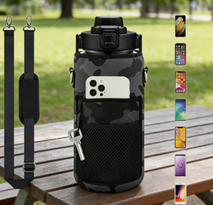 Botella de Agua Deportiva de Gran Capacidad para Verano, para Gimnasio o Aire Libre, Libre de BPA, de Plástico, con Marcador de Tiempo, para Viajes y Motivación Fitness, Venta al Por Mayor - Product Image 3