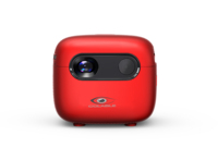 Mini projecteur DLP portable à LED avec mise au point automatique, batterie intégrée, 100 lumens, divertissement à domicile intelligent, carte SD R6