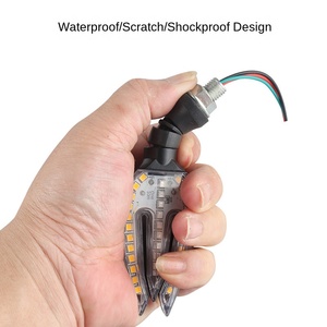 Feu de jour LED transfrontalier à effet d'eau courante et clignotant pour moto 12V – Idéal pour la modification des systèmes d'éclairage - Product Image 3