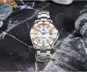 Reloj Automático para Hombre <span class=keywords><strong>San</strong></span> <span class=keywords><strong>Martin</strong></span> SN0129D, Reloj de Pulsera Mecánico de 39 mm, Resistente al Agua 20 ATM, Esfera de Esmalte, Bisel de Zafiro Totalmente Luminoso, NH35 - Product Image 2