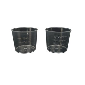 Boan <b>Plastic</b> Measuring <b>Cups</b> 10ml 200ml Transparent Graduated Beakers For Lab Kitchen Use - Product Image 3