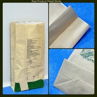Saco de Papel Kraft Resistente de 25 kg con Fondo Reforzado y Refuerzo Lateral para Envasado de Minerales, Arcilla Bentonita y Polvo Industrial