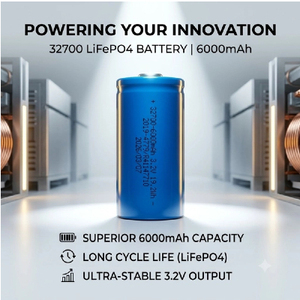 Batería de Iones de Litio Recargable de 32700 6000mAh 3.2V, Batería Cilíndrica de 19.2Wh para Herramientas Eléctricas y Robótica - Product Image 5