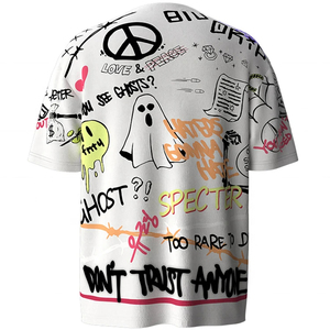 Camisetas de Manga Corta para Hombre, Tallas Grandes, con Logotipo Personalizado por Impresión Puff, de Alta Calidad, Ecológicas, Transpirables, Servicio OEM - Product Image 2