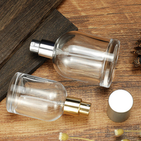 Flacons de parfum en verre 50ml/100ml/200ml, étiquette privée, parfum avec pulvérisateur et marquage à chaud