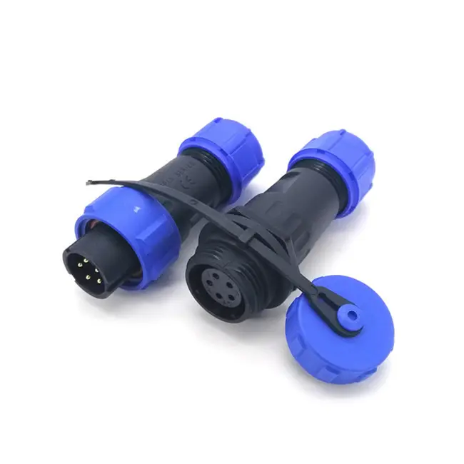 Ip68 Sp Serie Sp13 Waterdichte Stekker Aansluiting Mannelijke Vrouwelijke Industriële Plug Schroefdraad Paneel Mount Luchtvaart Connector