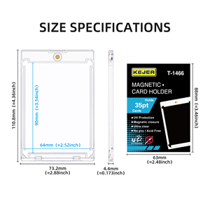 35pt Großhandel One Touch UV-Schutz One Touch Magnet karten halter Sammler karten etui Protector Magnetic Trading Card <span class=keywords><strong>Case</strong></span> - Product Image 3