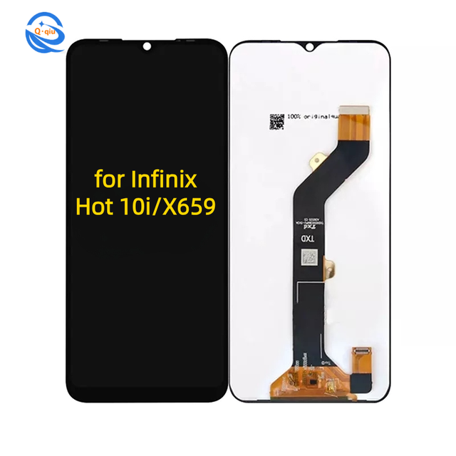 QSDT Infinix Hot 10I/X659 In-cell TFT LCD Display Touch Digitizer Replacement Part with 1 Year Warranty 300-350cd Luminance