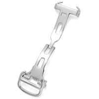 Fermoir boucle de montre en acier inoxydable 304l, boucle de montre à papillon pliable pour bracelet de montre cartoon 12mm 14mm 16mm 18mm 20mm