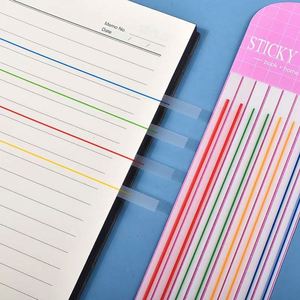 Colorful Multi-Color Transparent PET Paste Note Paper Student Office Promotional <b>Bookmark</b> Must-Have School Season Record Memo - Product Image 4