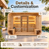 Salle de sauna personnalisable OEM avec options de disposition sur mesure pour centre de bien-être à domicile et espace de loisirs privé