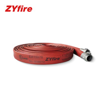 Tuyau d'incendie ZYfire homologué, caoutchouc flexible de qualité supérieure, longueur 15 m, pression de service 15 bars, pour équipement de lutte contre l'incendie certifié