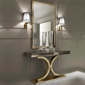 Hot Sale Large Gold Italian Special Design <b>Wall</b> <b>Mirror</b> <b>Wall</b> Mounted Bathroom Gold Color <b>Rectangle</b> Framed <b>Mirror</b> <b>Rectangle</b> <b>Mirror</b> - Product Image 5