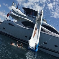 Toboggan gonflable pour yacht d'eau, pour bateau, yacht, piscine flottante, île gonflable, salon flottant
