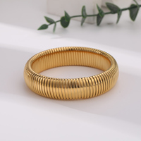 Pulsera de Cadena de Acero Inoxidable Personalizada, Chapada en Oro, Resistente al Agua, de Lujo, Moderna, para Fiestas, Joyería de Moda para Mujer