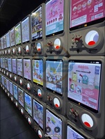 WANGERBAO Özelleştirilebilir Mini Plastik Gacha Makinesi Kapsül Oyuncak Otomatı Poster veya Oyuncak Sergileme Gachapon Makinesi