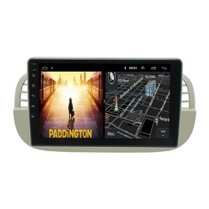 Pour Fiat 500 2007-2014 9'' Autoradio Android Stéréo Carplay GPS Navigation Wifi BT FM 2+32GB avec caméra - Product Image 1
