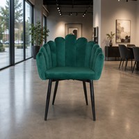 Fauteuil de salon en velours au design tout nouveau, élégant et rembourré