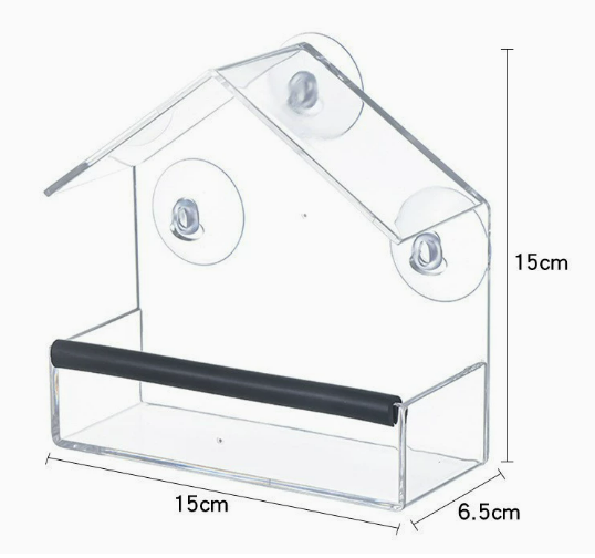 15*6.5*15cm Con tiras de goma Transparencia