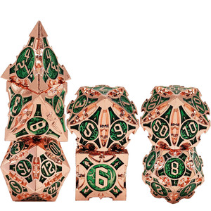 Dadi in Lega di Zinco COC Running Group D&D Dungeons and Dragons Set Multicolore Multisfaccettato D6 G <span class=keywords><strong>Sulu</strong></span> Gioco da Tavolo - Product Image 2