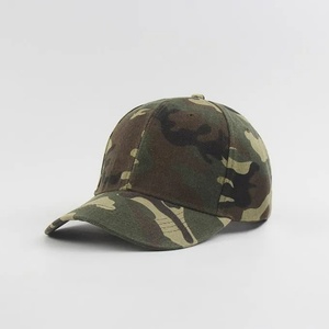 <b>Camo</b> Embroidery Custom Logo Sporty Promotional 5-Panel 100% Cotton Baseball <b>Cap</b>-Low MOQ Common Fabric - Product Image 5