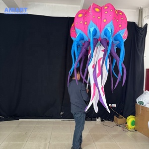 Marioneta de pulpo inflable LED, pez pulpo, marioneta inflable para desfile al aire libre, uso de rendimiento, marioneta de pez pulpo inflable - Product Image 3