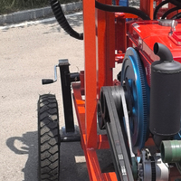 Perforadora Portátil DQ para Construcción, Profundidad Máx. 200m, 22HP, Motor Diésel, Caja de Cambios, Rodamientos, Perforación de Pozos de Agua, Fácil de Operar