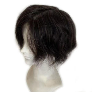 Haarprothese van topkwaliteit, Indiaas mensenhaar, fijn gelast, Zwitsers/Frans volledig kant, toupet, pruik voor mannen - Product Image 6