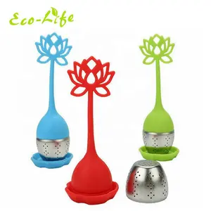 Unique Stainless Steel Tea Ball Silicone Loose Tea Strainer Silicone Tea Infuser